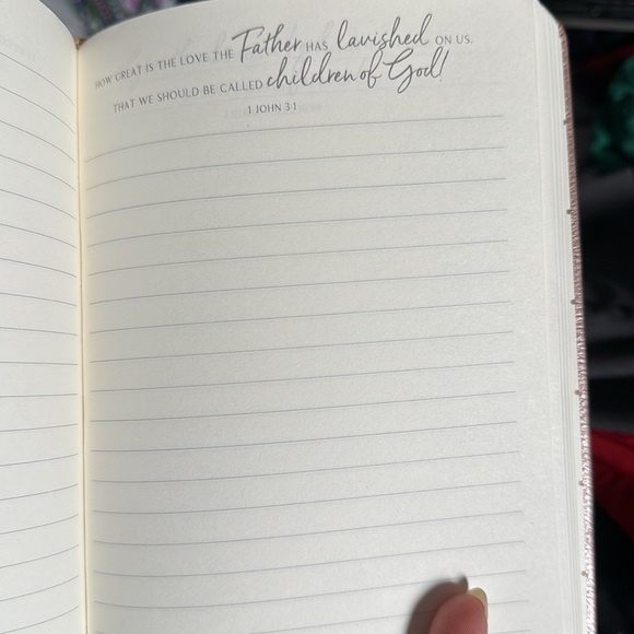 Rose Gold Leatherette Journal with Gold Script - Picture 3 of 4